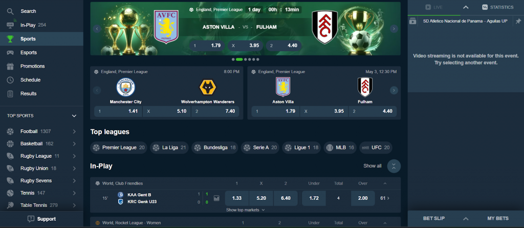 Wild.io Sports Betting