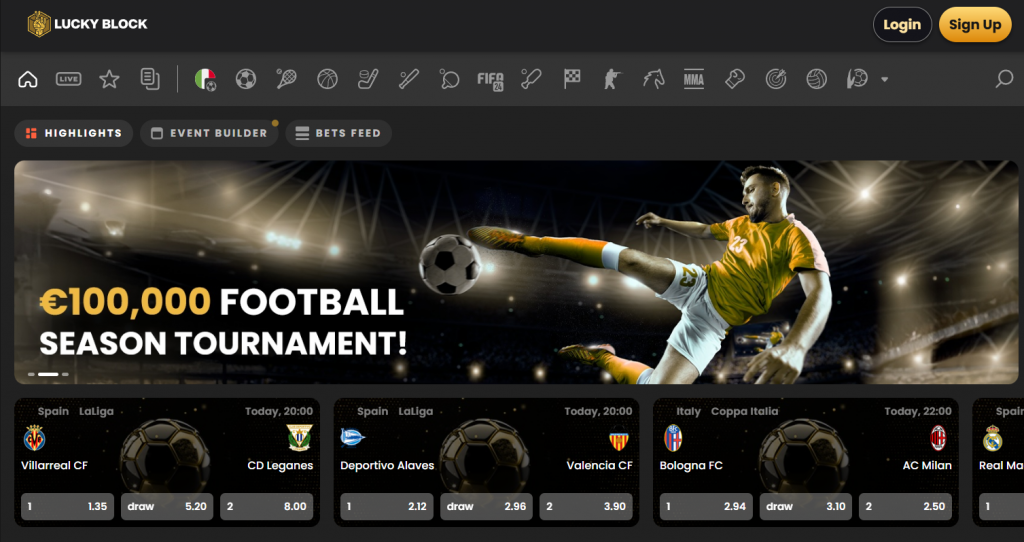 Lucky Block Sports Betting